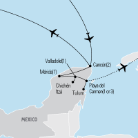 Map of Spanish Studies in Mexico Educational Tour