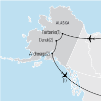 Map of Alaska: Frontier Adventure Class Trip