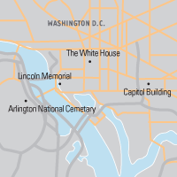 Map of Washington, DC: a Nation's Past, Present and Future Class Trip