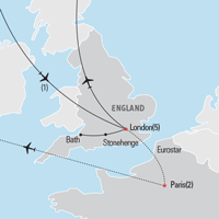 Map of London Essentials Educational Tour