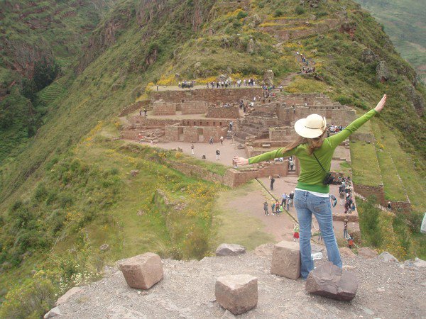 Explorica student traveler at the top of Machu Picchu