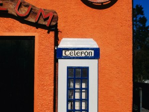 Irish phone booth taken while on an educational tour