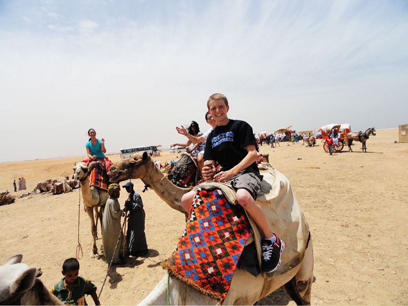 Student tour to Egypt: Camel ride