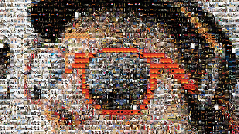Explorica 2014 photo contest mosaic of girl wearing glasses