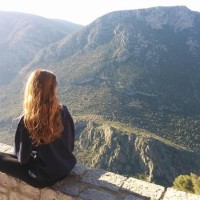 overlooking the olive trees