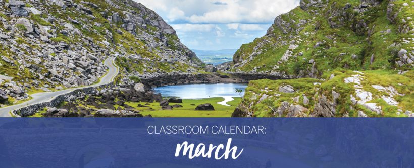 Our March classroom calendar: St. Patrick's Day | Explorica